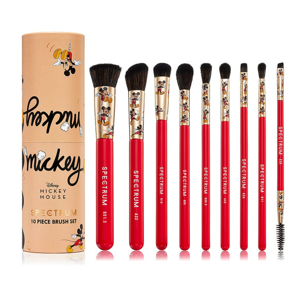 Mickey Mouse 10 Piece Makeup Brush Set